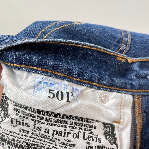 NWT Limited Edition Super Mario Levi's 501 High Rise Button Fly Cutoff Shorts - Picture 6 of 9